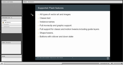 Supported Flash features